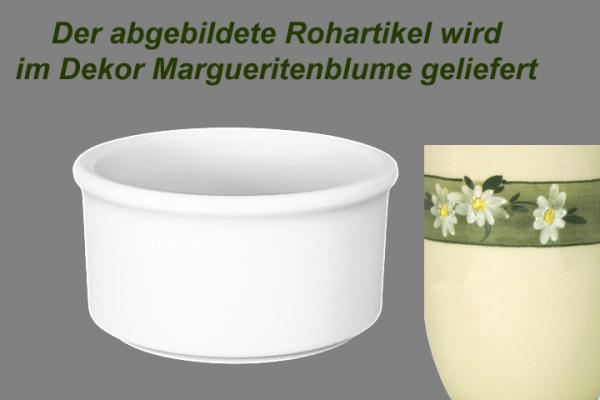 Fischbüchse rund Dekor Margueritenblume