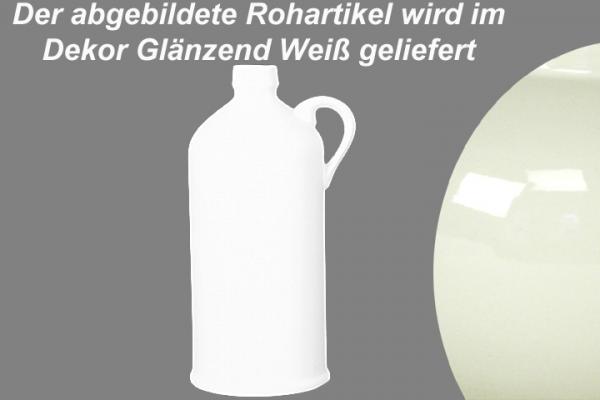 Flasche 2,5 glänzend weiß