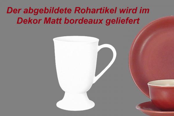 Fußtasse matt bordeaux