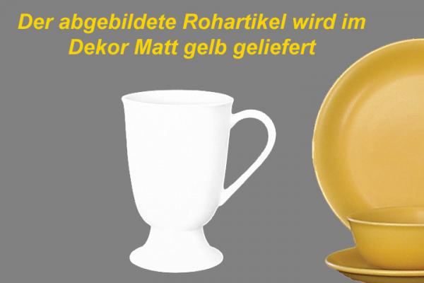 Fußtasse matt gelb