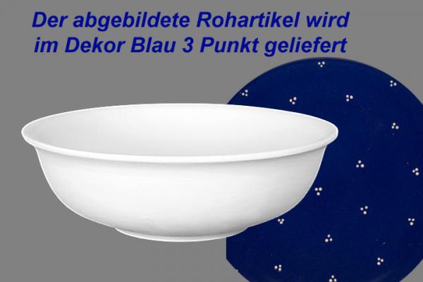 Gemüseschüssel 24 blau 3 Punkt