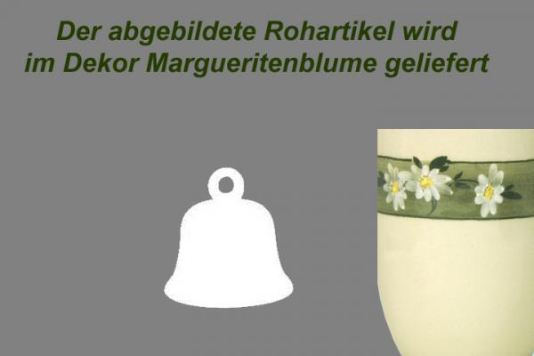 Glocke 5,0cm Dekor Margueritenblume