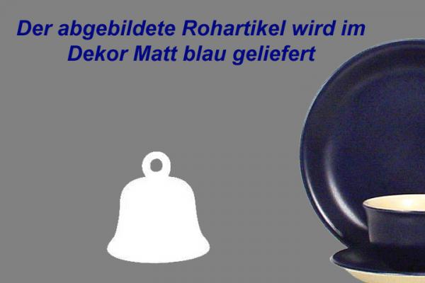 Glocke 5,0cm matt blau