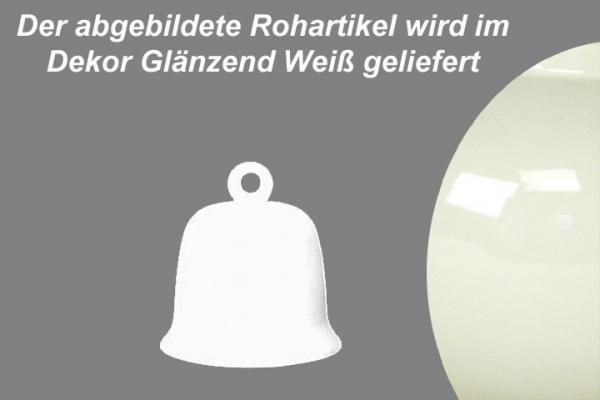 Glocke mittel glänzend weiß