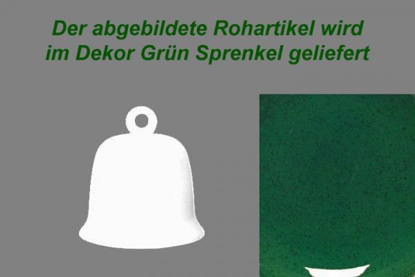 Glocke mittel grün Sprenkel