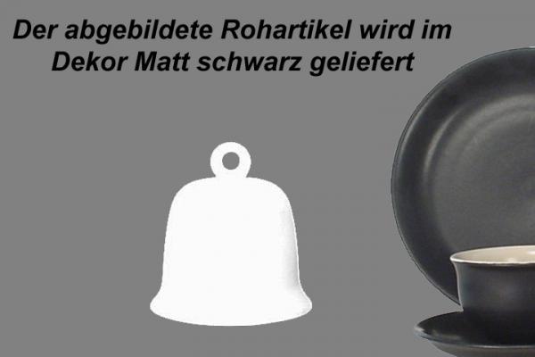 Glocke mittel matt schwarz