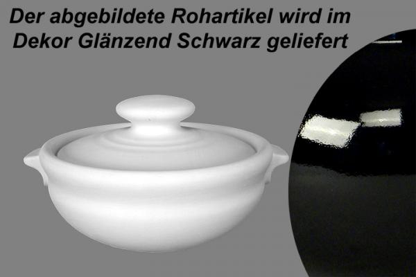 Gurkentopf glänzend schwarz