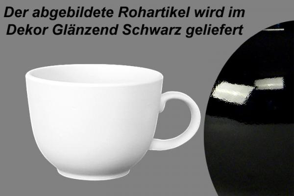 Jumbotasse glänzend schwarz