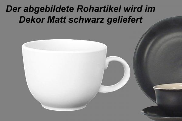 Jumbotasse matt schwarz