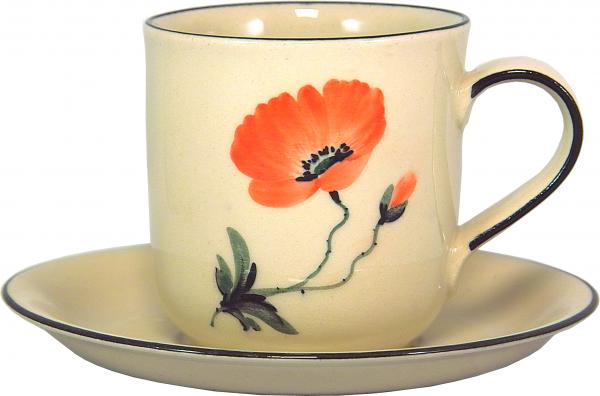 Kaffeebecher Mohn