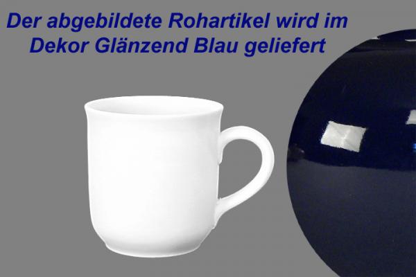 Kaffeebecher glänzend blau