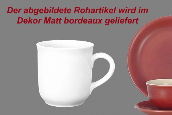 Kaffeebecher matt bordeaux