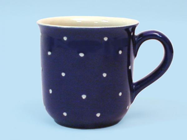 Kaffeebecher blau 1 Punkt