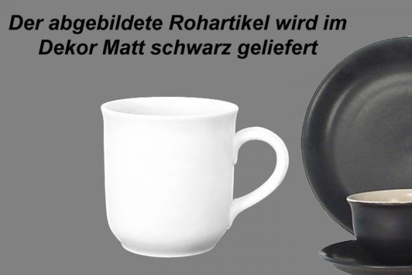 Kaffeebecher matt schwarz