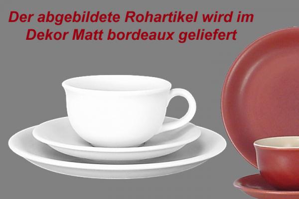 Kaffeegedeck matt bordeaux