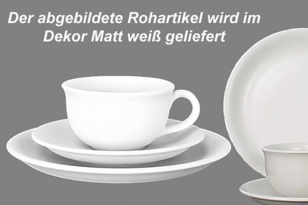 Kaffeegedeck matt weiß