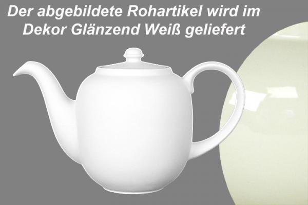 Kaffeekanne 1,3 Liter glänzend weiß