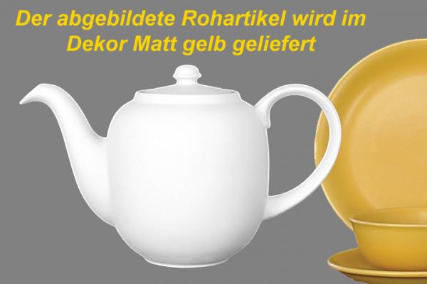 Kaffeekanne 1,3 Liter matt gelb