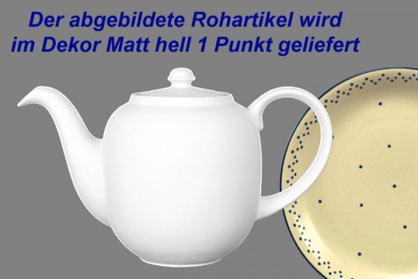 Kaffeekanne 1,3 Liter matt hell 1 Punkt