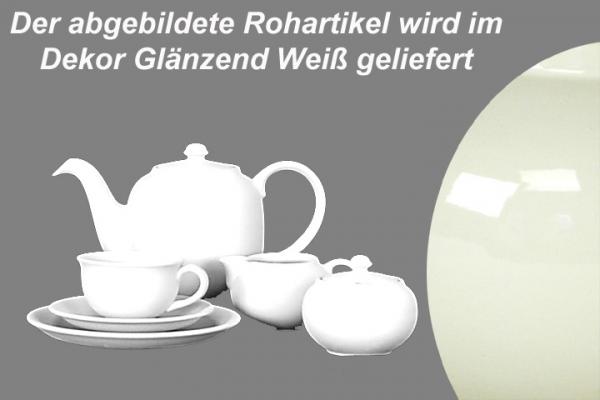 Kaffeeservice 15-teilig glänzend weiß