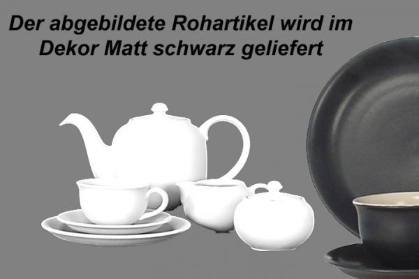 Kaffeeservice 15-teilig matt schwarz