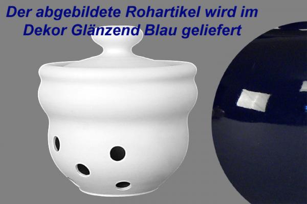 Kartoffeltopf glänzend blau