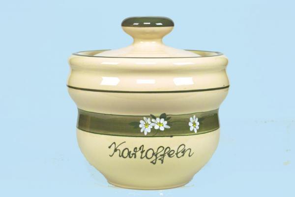 Kartoffeltopf Dekor Margueritenblume