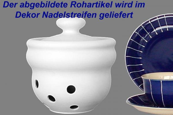 Kartoffeltopf Nadelstreifen blau