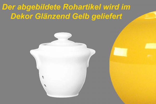 Knoblauchtopf glänzend gelb