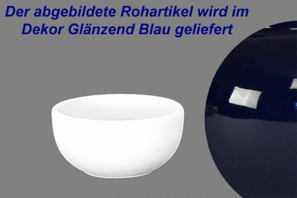 Kompottschale glänzend blau