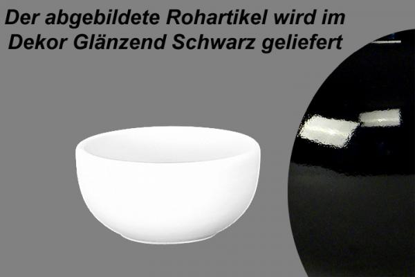 Kompottschale glänzend schwarz