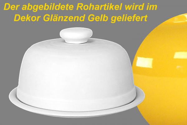 Käseglocke mit Platte 20 glänzend gelb