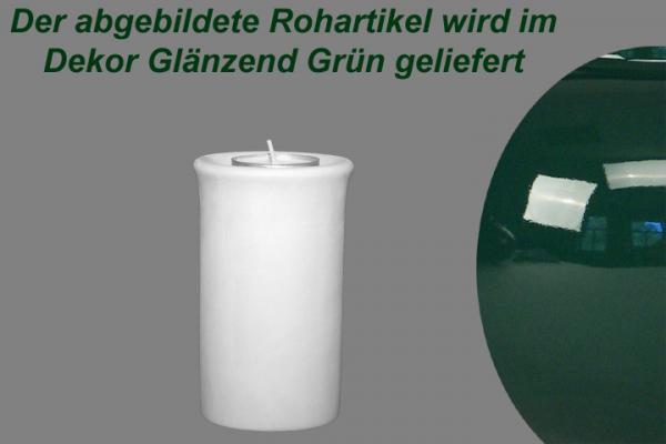 Leuchter Teelicht 11 glänzend grün