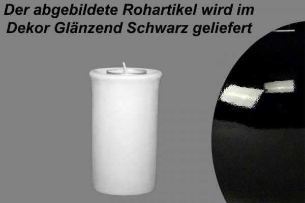 Leuchter Teelicht 11 glänzend schwarz