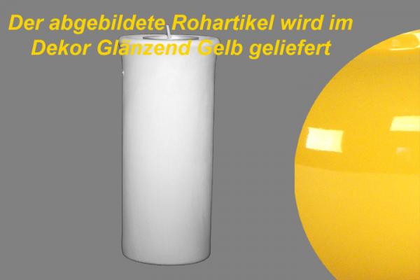 Leuchter Teelicht 15 glänzend gelb