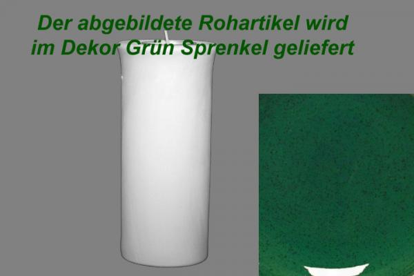 Leuchter Teelicht 15 grün Sprenkel