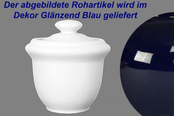 Mehltopf glänzend blau