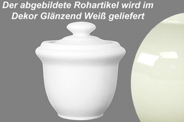 Zuckertopf glänzend weiß