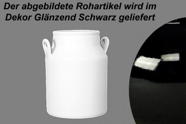 Milchkanne H 23cm glänz.schw.