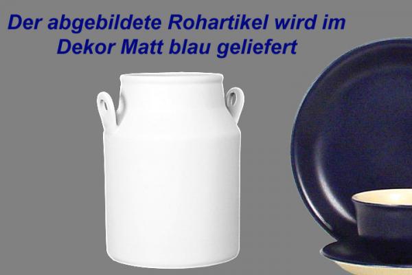 Milchkanne H 13 cm matt blau