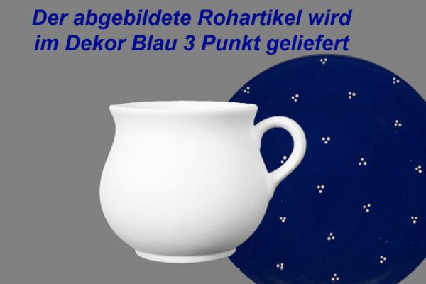 Molly-Mini-Tasse blau 3 Punkt