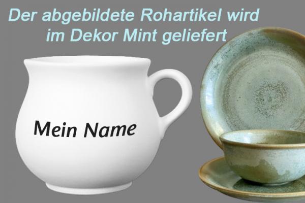 Mollytasse mit Schrift Mint