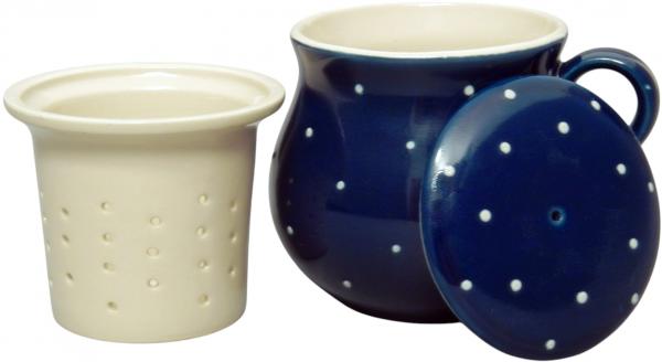 Molly Cup with sieve and lid blue 1 point