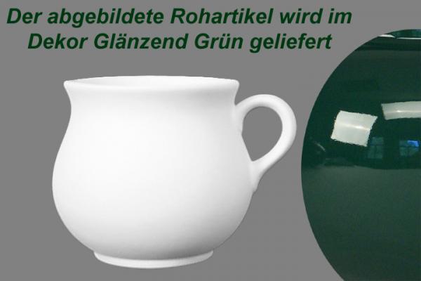 Mollytasse glänzend grün