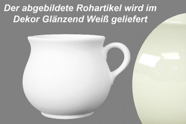 Mollytasse glänzend weiß