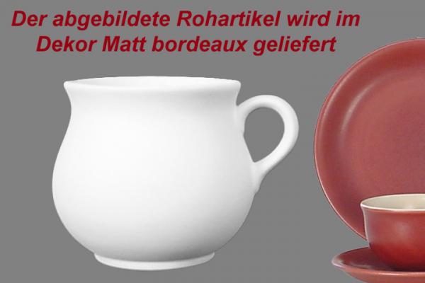 Mollytasse matt bordeaux