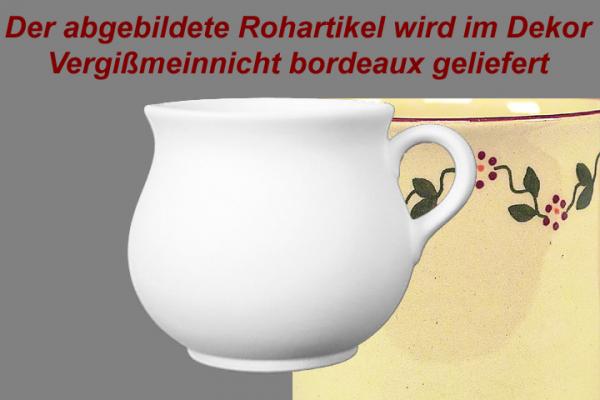 Mollytasse Vergissmeinnicht bordeaux glänzend