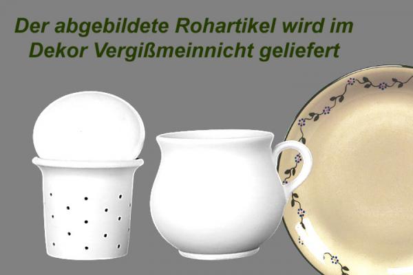 Mollytasse mit Sieb und Deckel Vergissmeinnicht