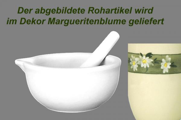 Mörser Dekor Margueritenblume