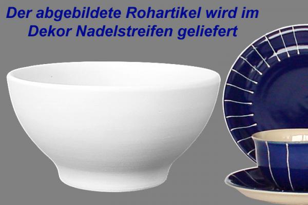 Müslischale 15 Nadelstreifen blau